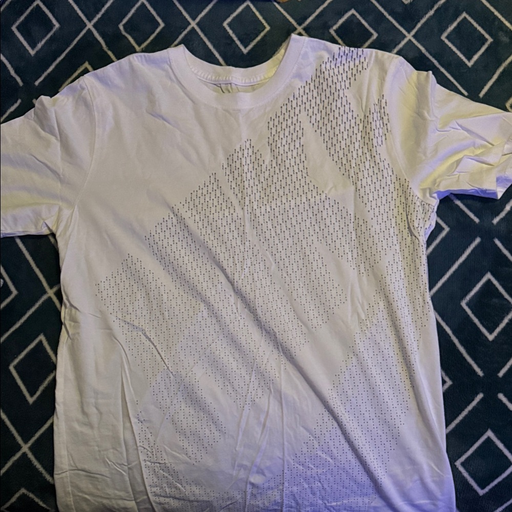 Nike White Patterned Men's T-Shirt